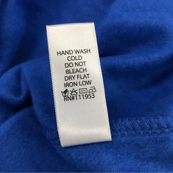 Blue Hoodie Women Size Small Oversized Pullover Sweatshirt Tunic Top Athleisure - Picture 10 of 14